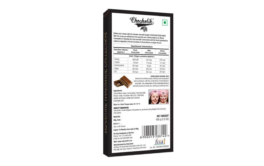 Chocholik Belgian Chocolates    Pack  100 grams